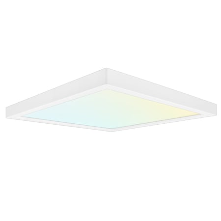 Luxrite 9 Inch Square LED Flush Mount Light 3 CCT Selectable 3000K-5000K 18W 1200LM Dimmable LR23595-1PK